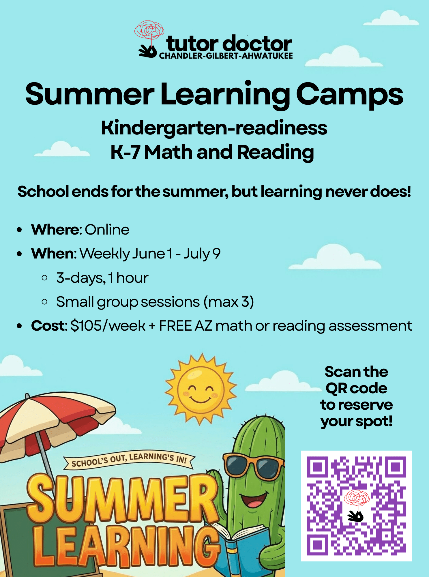 Summer Learning Camp Flyer