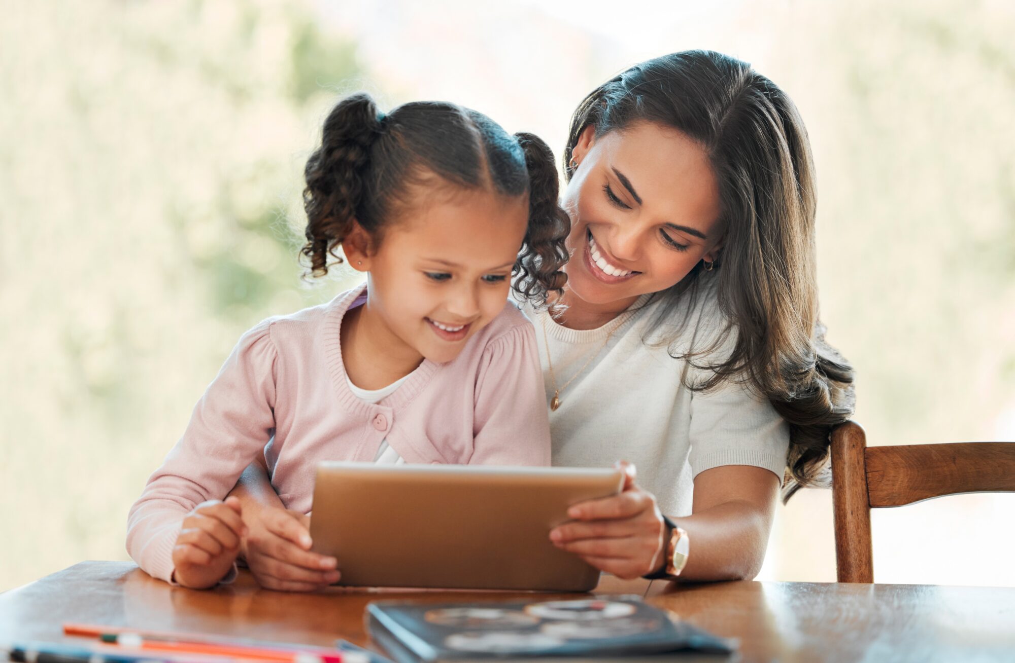 Parent and child learning at home