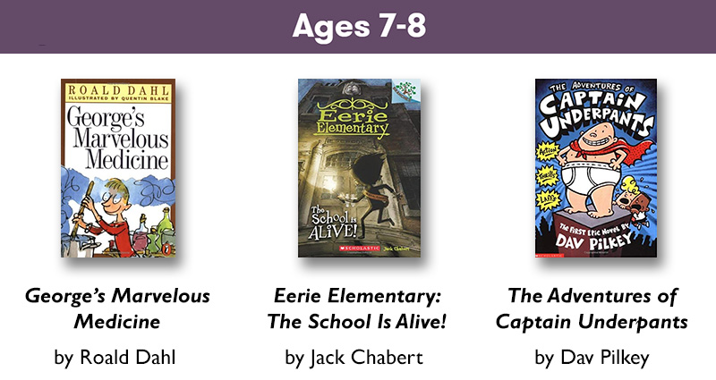 Ages 7-8 reading list