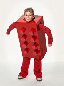 Kid in Lego Costume