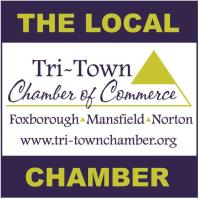 The Local Tri-Town Chamber of Commerce logo displays its name, served towns, and website.
