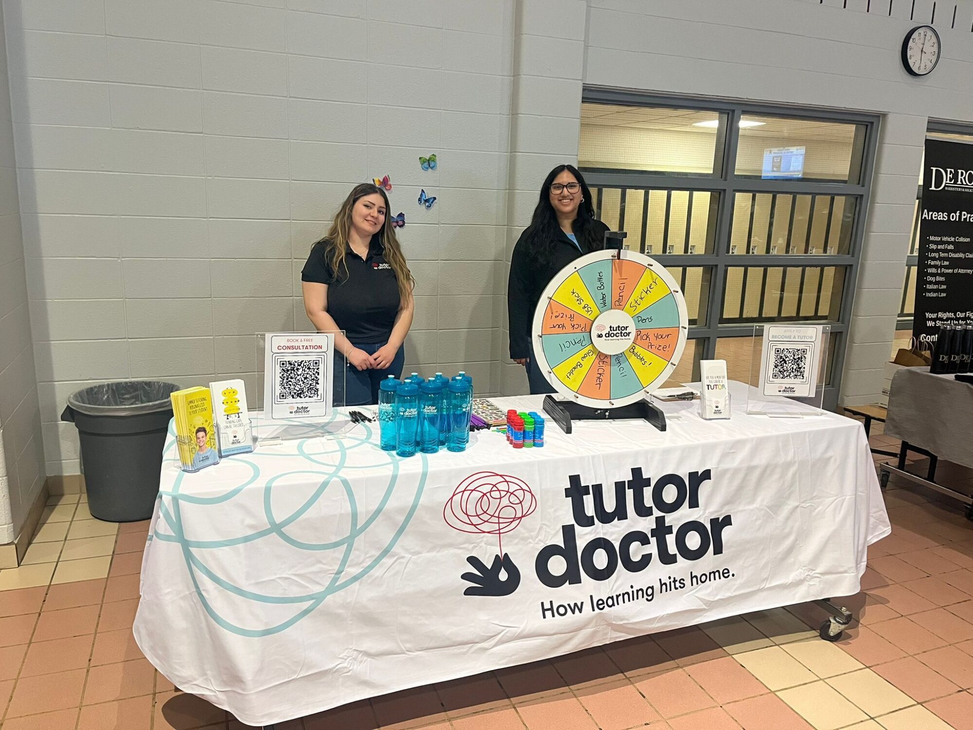 Alisa & Sarah working the Tutor Doctor Table