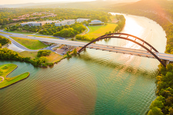 Pennybacker 360 bridge, Colorado River, Austin Texas