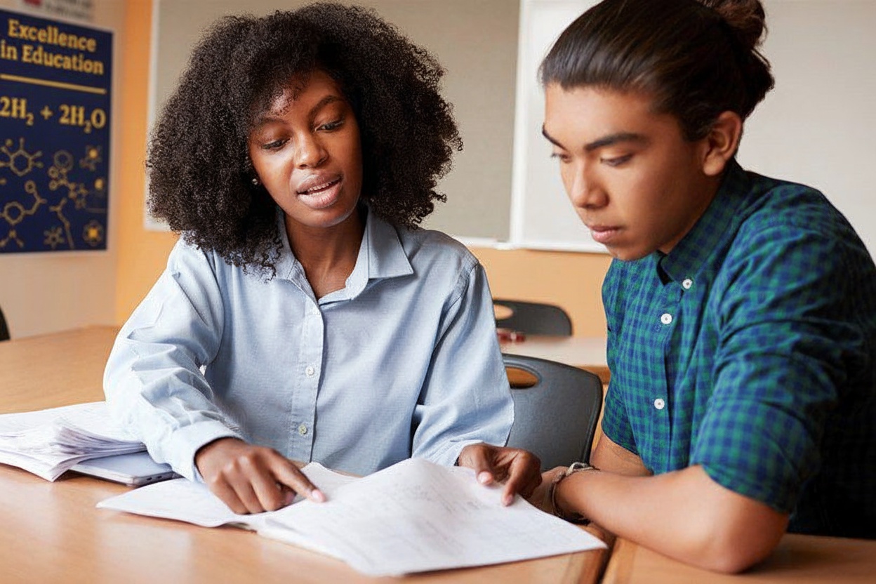 One-to-one tutoring session in Saddleback