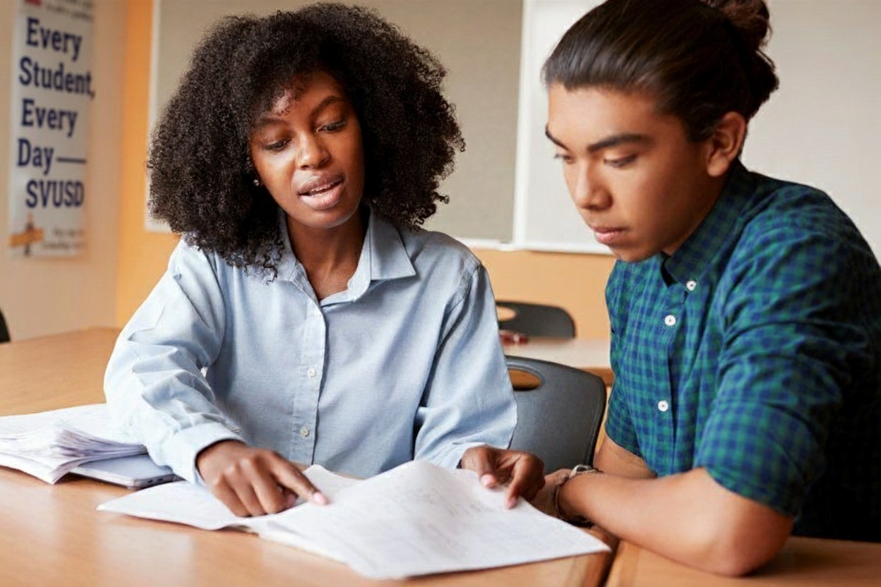 One-to-one tutoring session in Saddleback